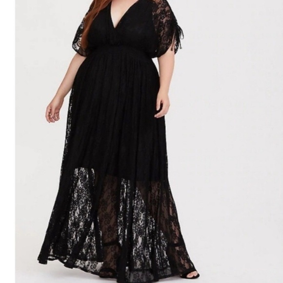 torrid lace maxi dress